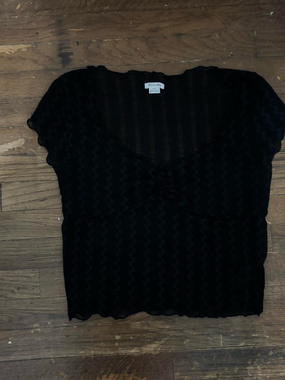 kimchi blue mesh short sleeve top